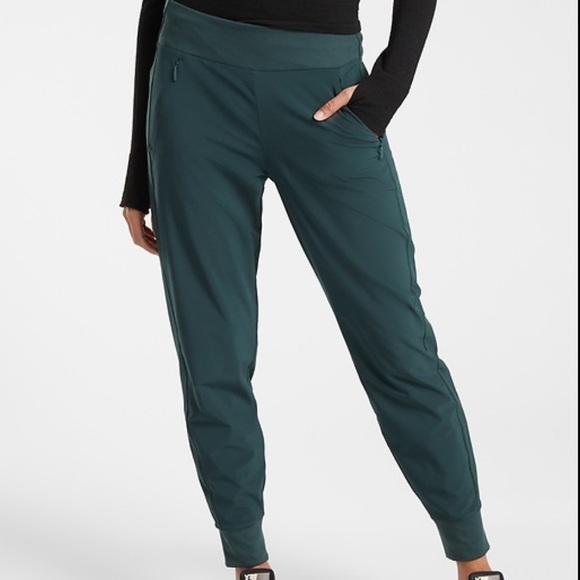 Athleta Pants - Athleta Lined SoHo Jogger Tall Green